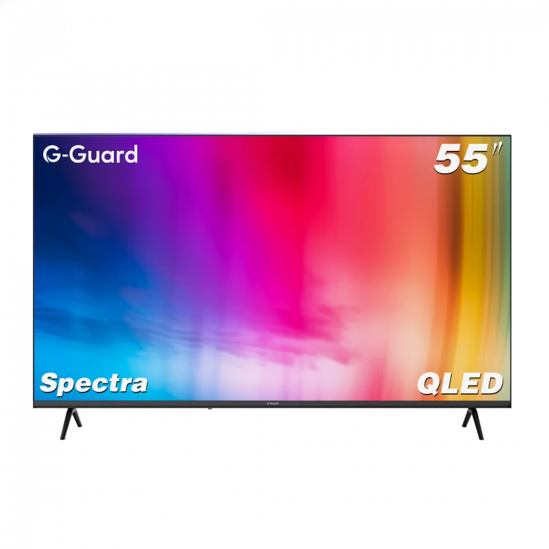 تلفزيون Spectra CQG 55 بوصة ذكي شاشة 4K QLED دولبي فيجن HDR10+ جوجل تي في - جي-جارد
